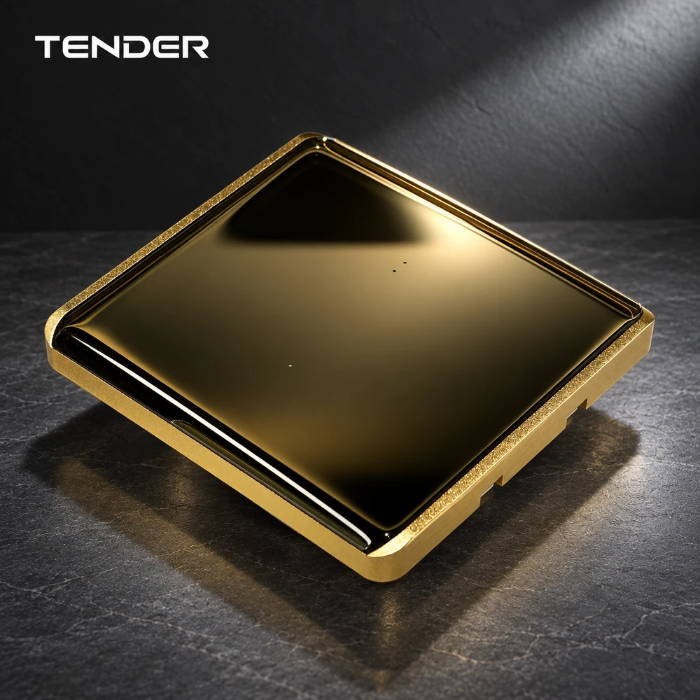L8 Gold-trim Glass Smart Switch