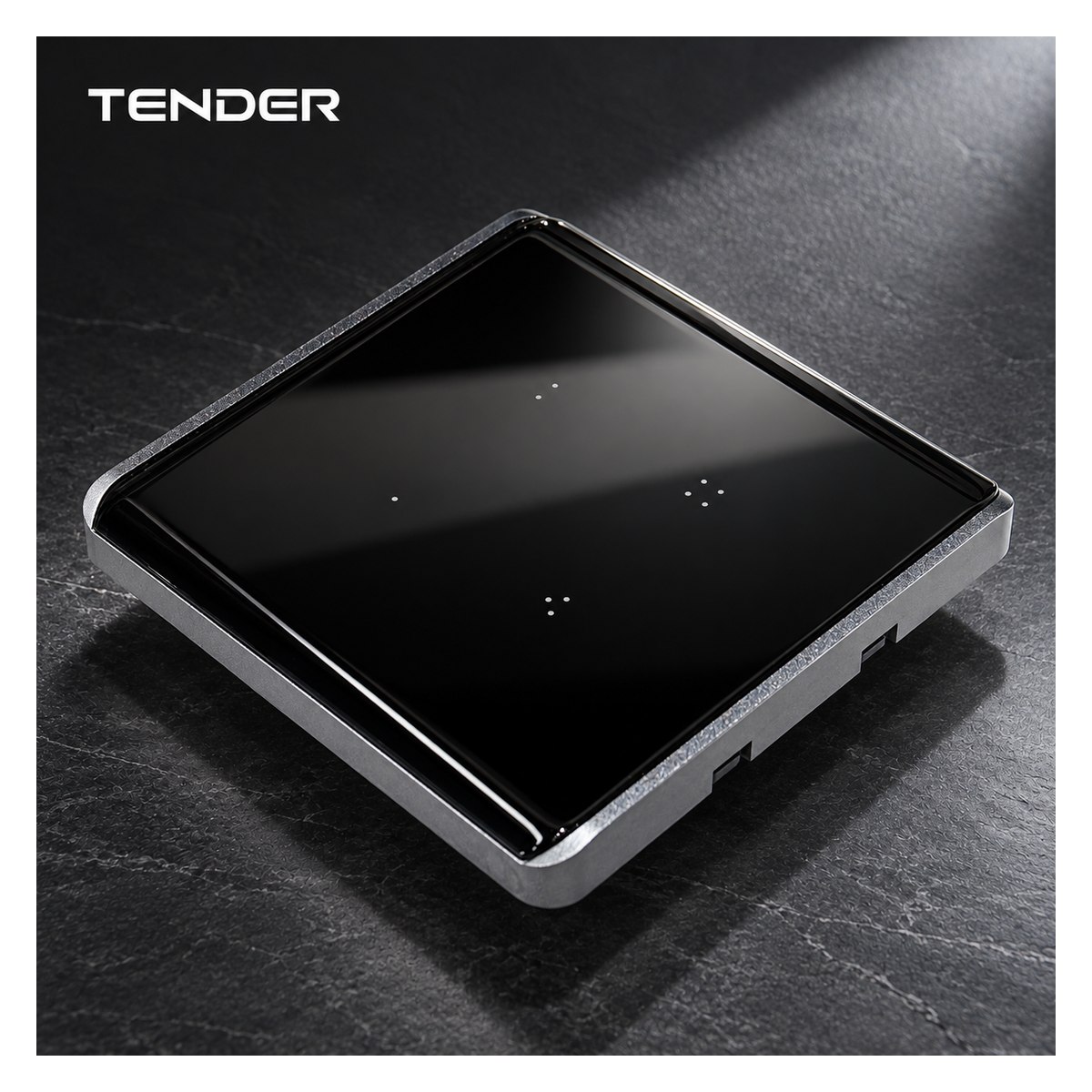 L8 Silver-trim Glass Smart Switch