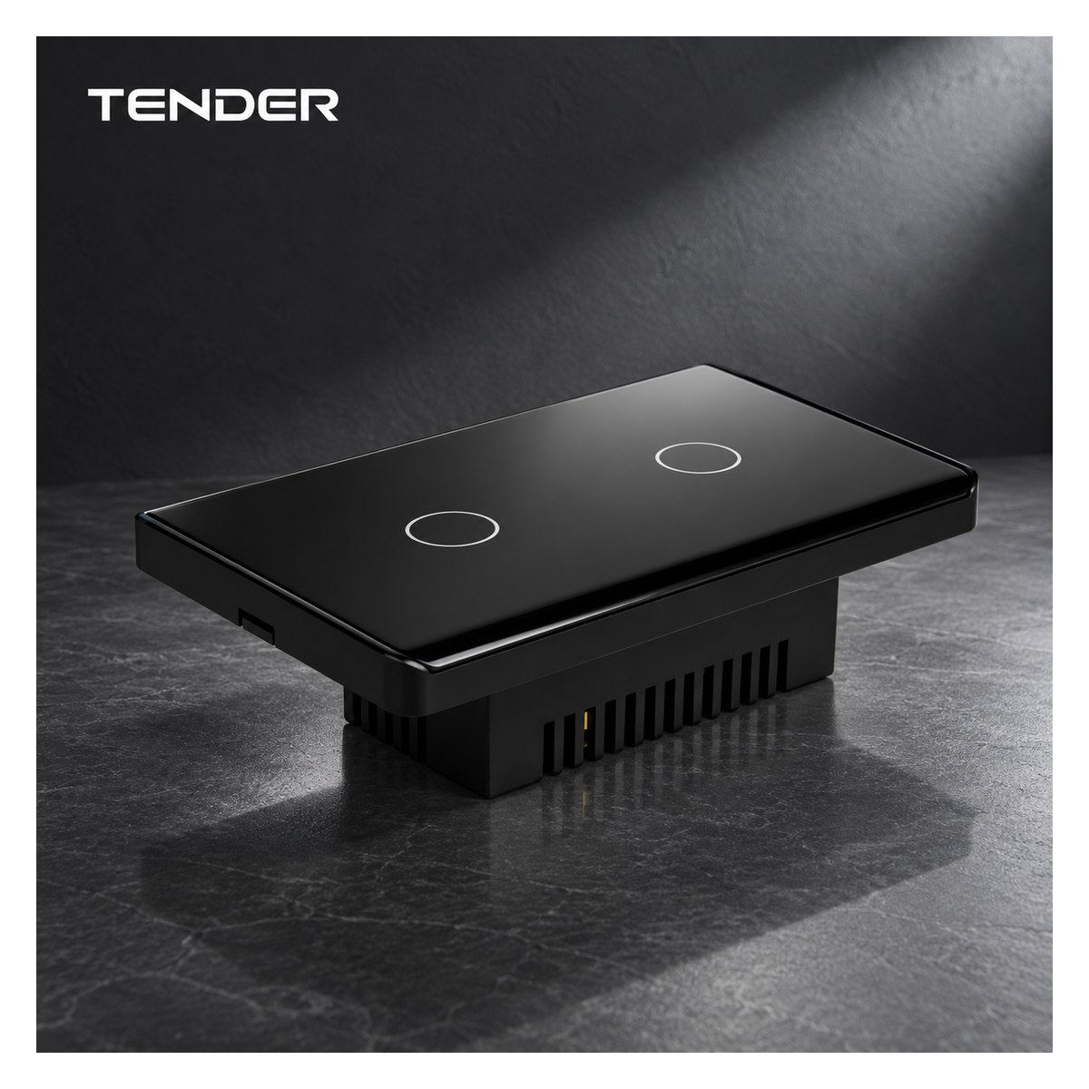 L9 Black Two-touch Smart Switch